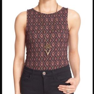 Free People ‘Bright Side’ Peekaboo Back Top Medium